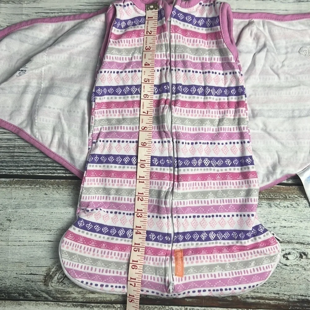 SwaddleMe Room To Grow With Purple/Pink-Grey Color Swaddle Size S/M to 0-6 mos
